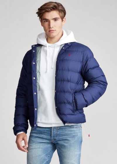 Chaquetas De Plumas Polo Ralph Lauren Hombre Azul Marino - Quilted - UOPNF5621